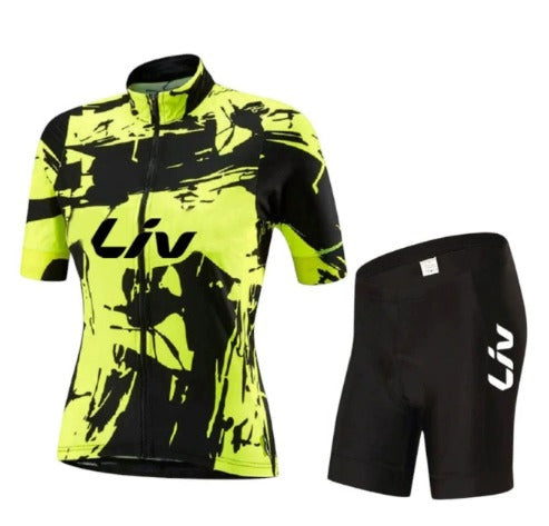 Tenue vélo BORA | Maillot de cyclisme à manches courtes + cuissards à bretelles