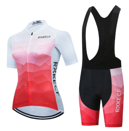 Ensemble BORA avec maillot de cyclisme respirant et cuissards à bretelles
