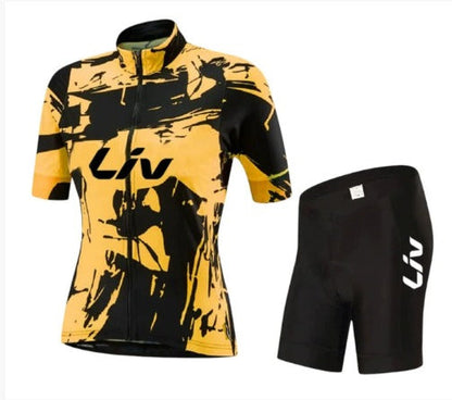 Tenue vélo BORA | Maillot de cyclisme à manches courtes + cuissards à bretelles