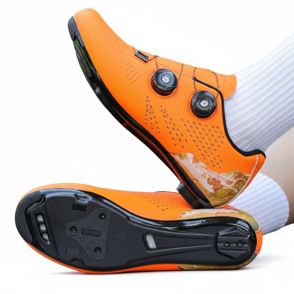 Chaussures de vélo de route avec semelle antidérapante | Semelle pour pédales à clip