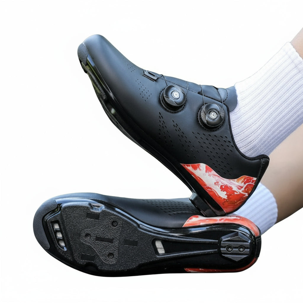 Chaussures de vélo de route avec semelle antidérapante | Semelle pour pédales à clip