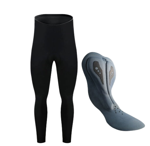 Double flèche | Pantalon thermique long avec bretelles pour hommes