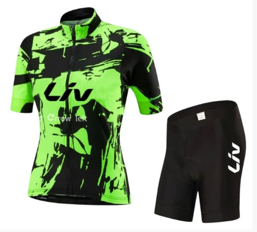 Tenue vélo BORA | Maillot de cyclisme à manches courtes + cuissards à bretelles