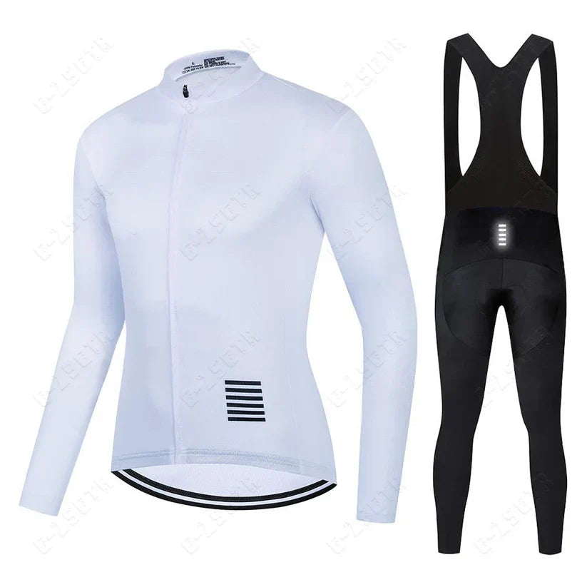 Ensemble de vêtements de cyclisme à manches longues – version avec doublure en polaire