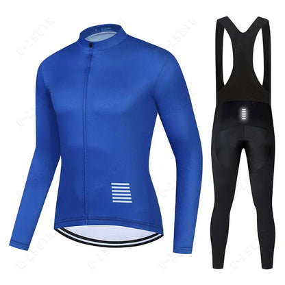 Ensemble de vêtements de cyclisme à manches longues – version avec doublure en polaire
