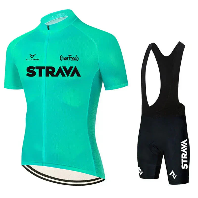 Strava | Ensemble de vêtements de cyclisme professionnels