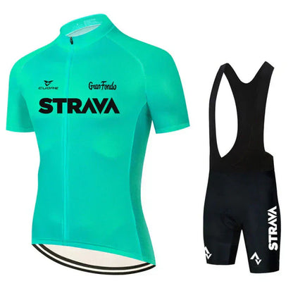 Strava | Ensemble de vêtements de cyclisme professionnels