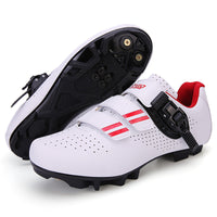 Blanc/Rouge | Semelle antidérapante avec crampons automatiques
