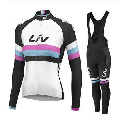 LIV V2 | PRO tenue de cyclisme hivernale pour femmes avec cuissards à bretelles