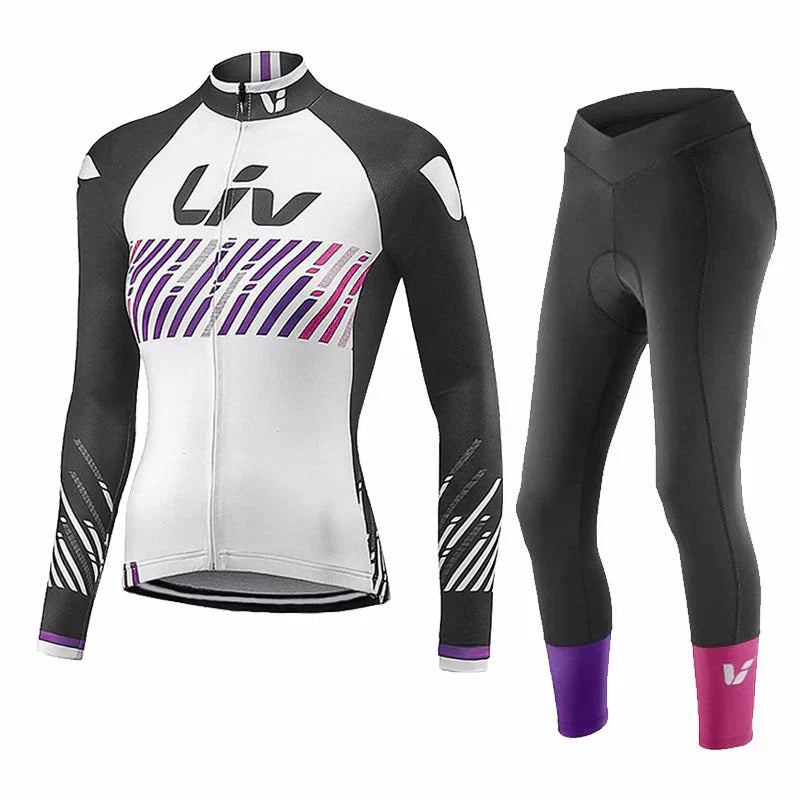 LIV 2K24 | PRO ensemble de vêtements de cyclisme d'hiver pour femmes