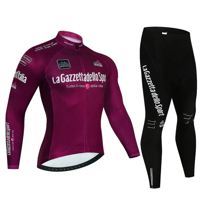Giro d'Italia | Maillot de cyclisme à manches longues professionnel