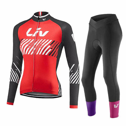 LIV 2K24 | PRO ensemble de vêtements de cyclisme d'hiver pour femmes
