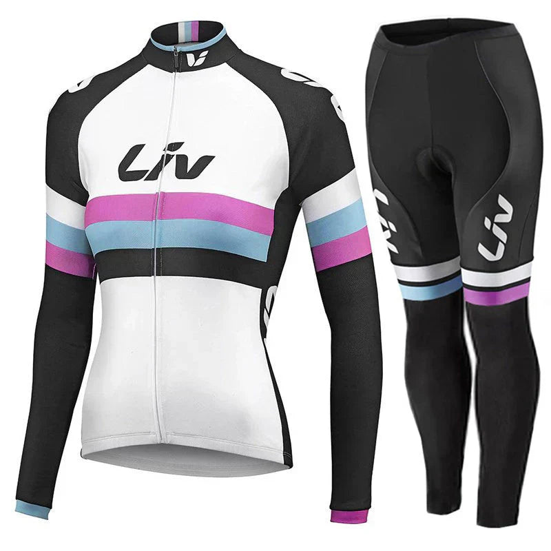 LIV 2K24 | PRO ensemble de vêtements de cyclisme d'hiver pour femmes
