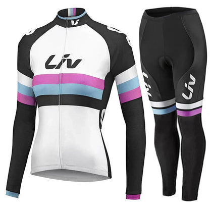 LIV 2K24 | PRO ensemble de vêtements de cyclisme d'hiver pour femmes