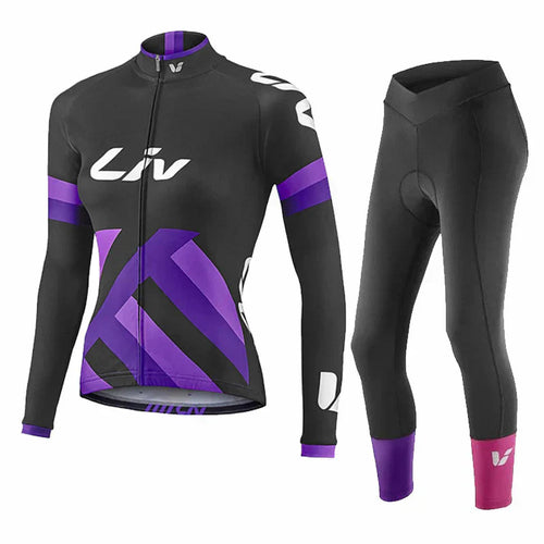 LIV 2K24 | PRO ensemble de vêtements de cyclisme d'hiver pour femmes