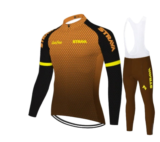 Strava | Ensemble de vêtements de cyclisme thermiques pour l'hiver
