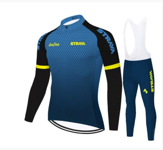 Strava | Ensemble de vêtements de cyclisme thermiques pour l'hiver